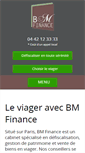 Mobile Screenshot of bm-finance.fr